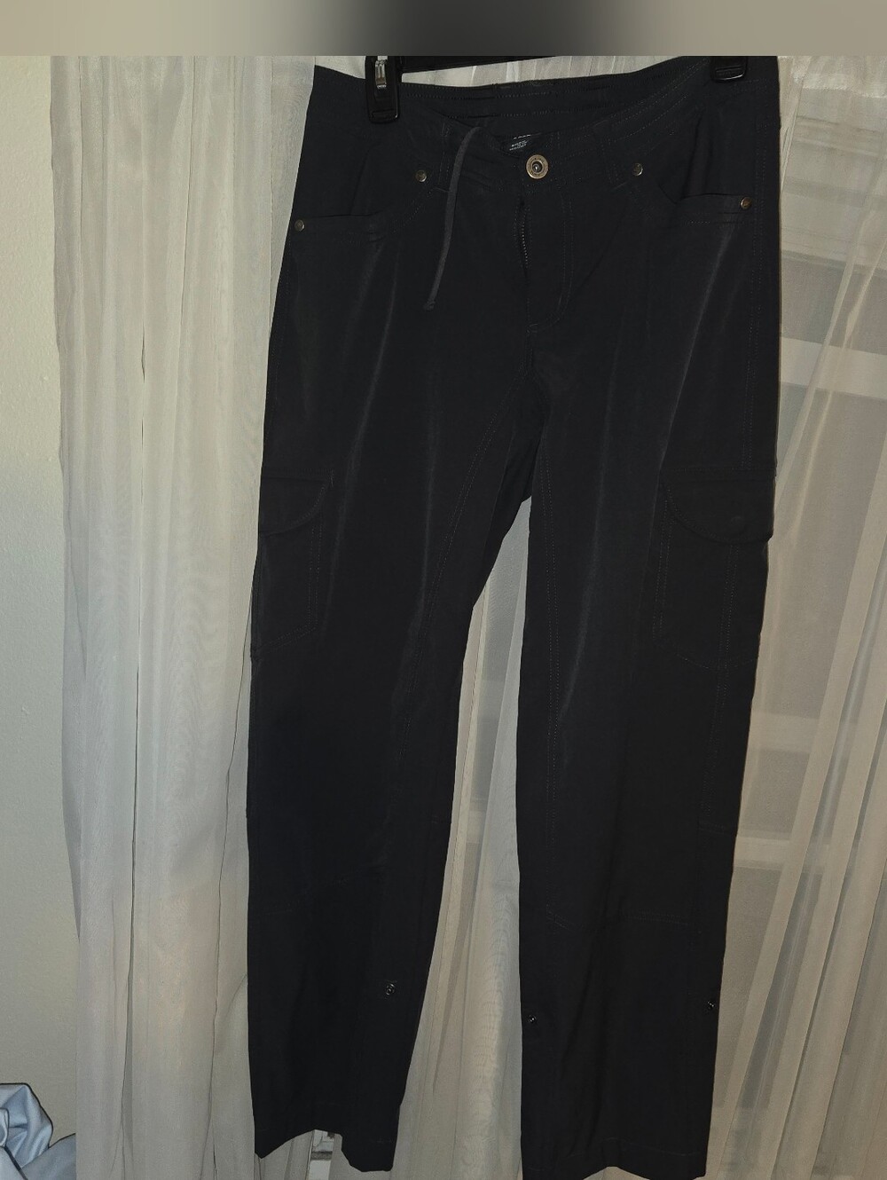 Kuhl Dark Grey Women's Size 8 Pants With Leg Snaps To Make Crop